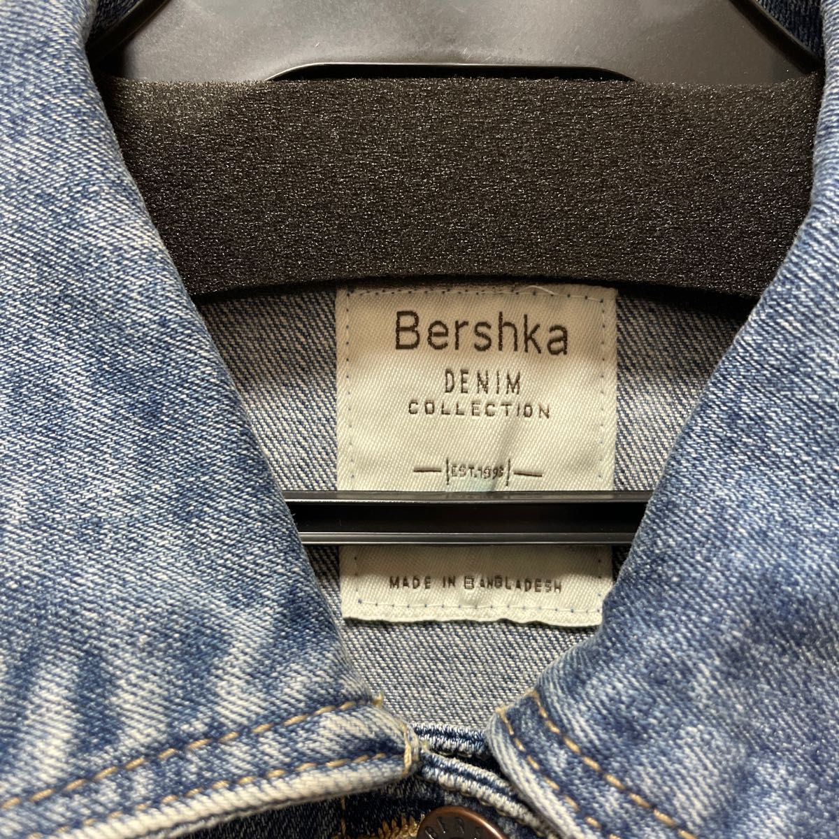 Bershka ショートチェックデニムジャケットSサイズ最終価格 - アウター