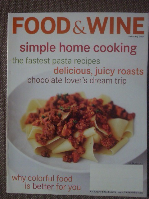 Food & Wine February 2004　 английский язык  издание 