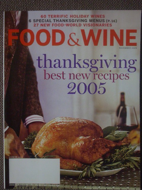 Food & Wine November 2005　英語版_画像1