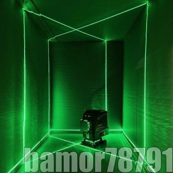特価☆UNI-T グリーンレーザーレベル 12/16ライン 3D 水平垂直レーザー 自動セルフレベリング リモコン 屋内屋外 LM575LD_画像8