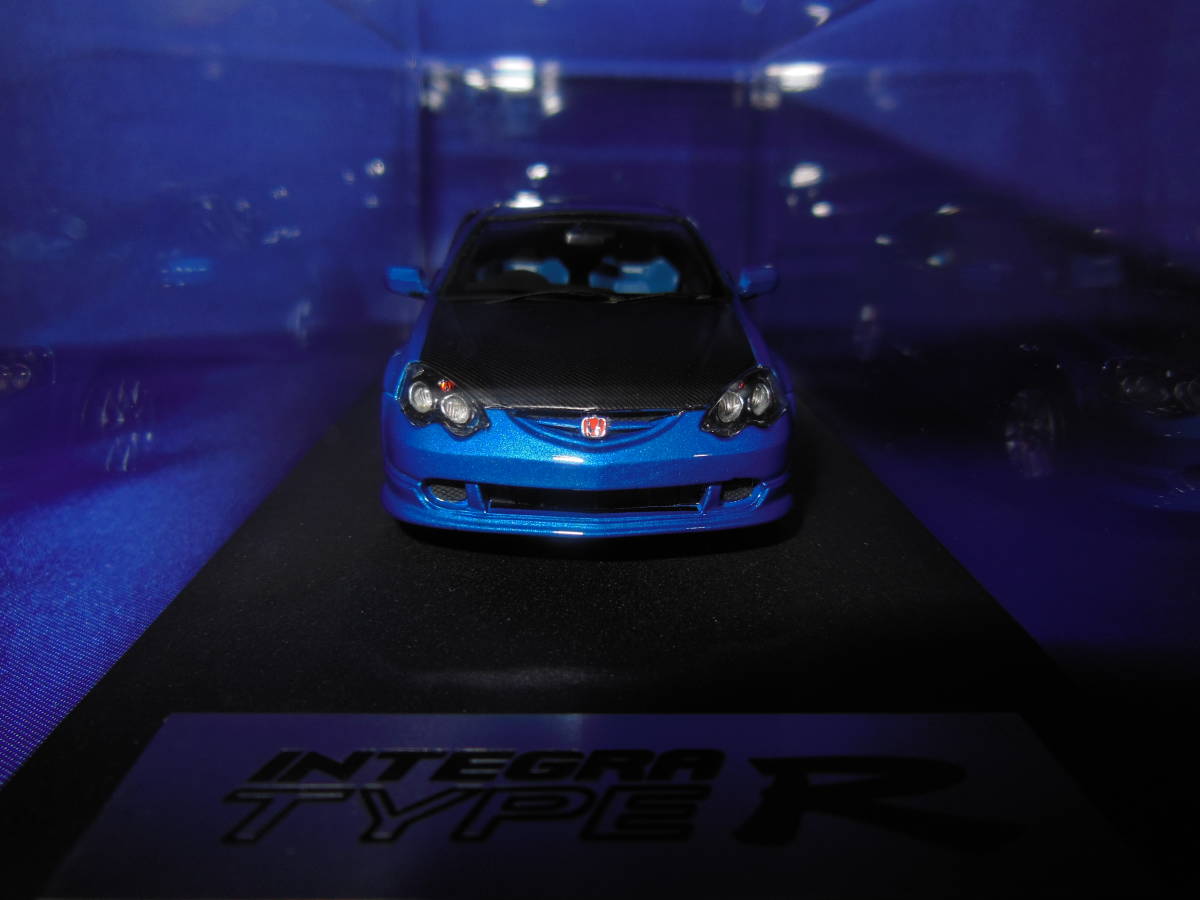 1/43 入手困難 HI-STORY ホンダ DC5 K20A インンテグラ タイプR カーボンボンネット仕様 アークティックブルー INTEGRA TYPE Rの画像3