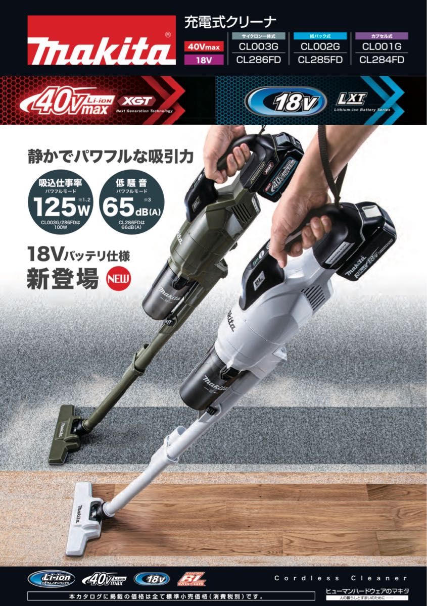 新品未開封】CL286FDZW マキタ充電式クリーナー 18V 人気激安 nods.gov.ag