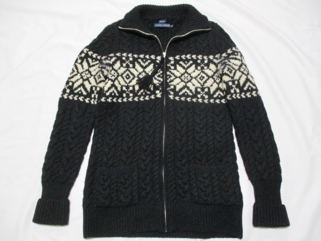 【 新品 】 フルジップ 雪柄 ハンドニット KNIT HAND ラルフローレン ニットカーディガン L 黒×白 カーディガン 【 新品 】 フルジップ 雪柄 ハンドニット KNIT HAND ラルフローレン ニットカーディガン L 黒×白 カーディガン