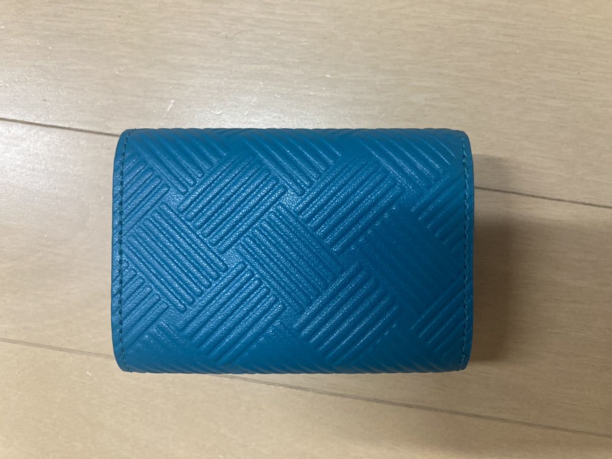 新品未使用品 BOTTEGA VENETA ボッテガヴェネタ 三つ折り財布 ブルー系_画像2