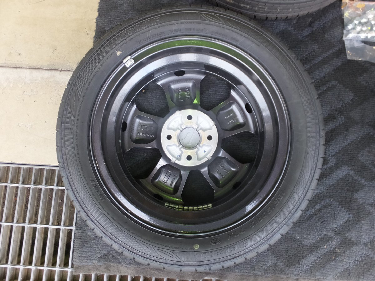 新車外し4本セットハスラー純正スチール165/60/R15 エナセーブ2022年