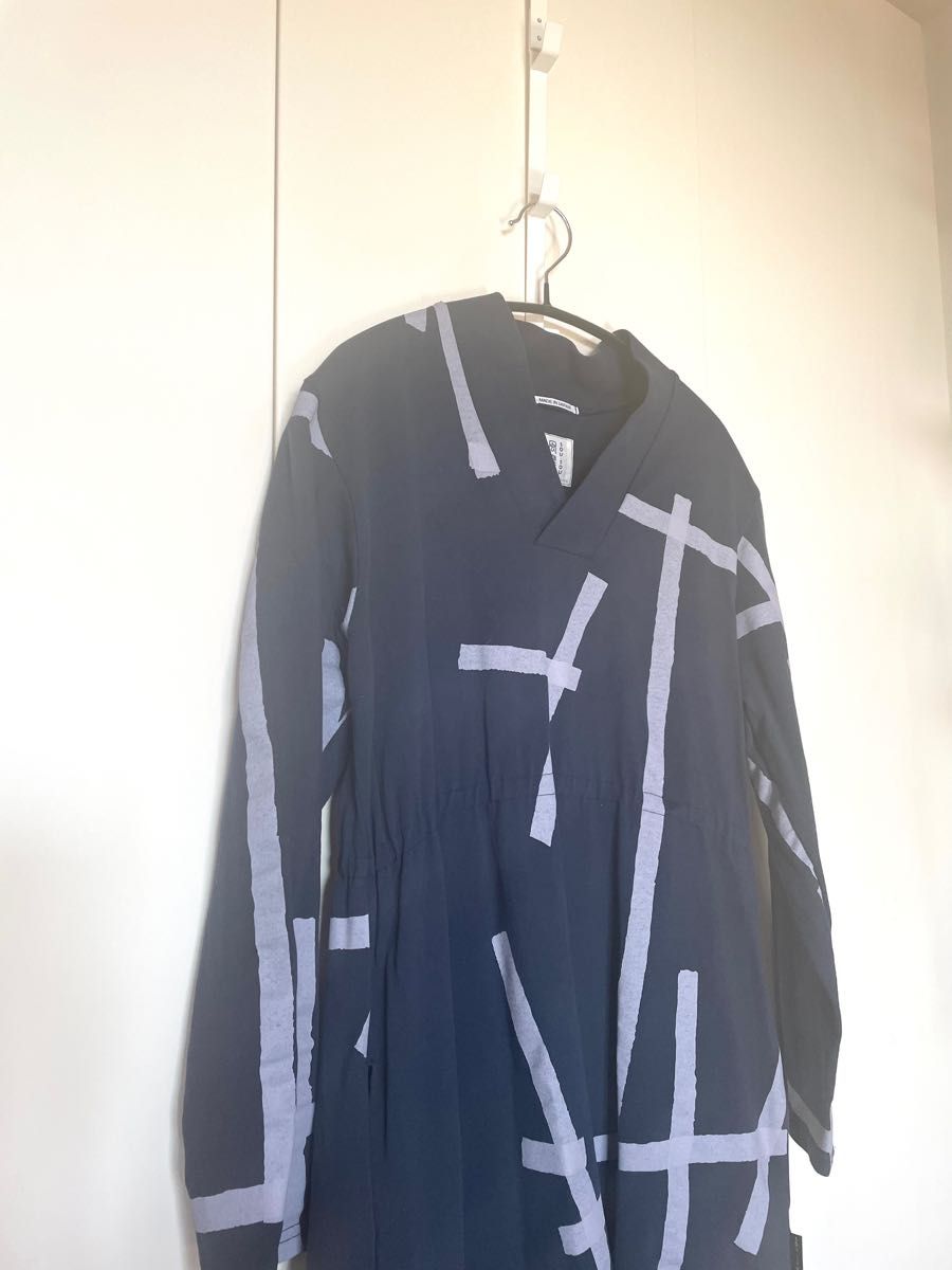 SOU・SOU ロングワンピース S ネイビー inficaldas.gov.co