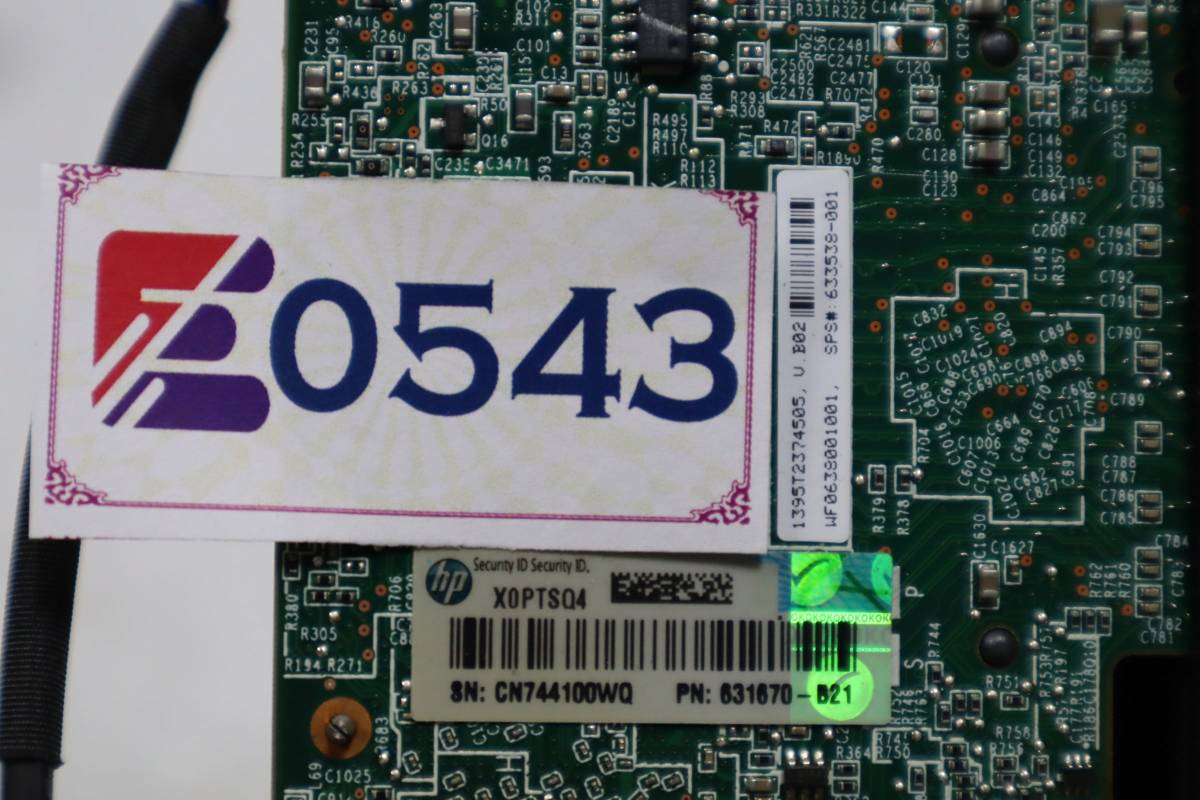 E0543(3) L hp SmartArray P420 SAS RAID Controller [Proliant DL380p GEN8] [P/N: 631670-B21/ 633542-001/ 671324-002/ 633538-001の画像10