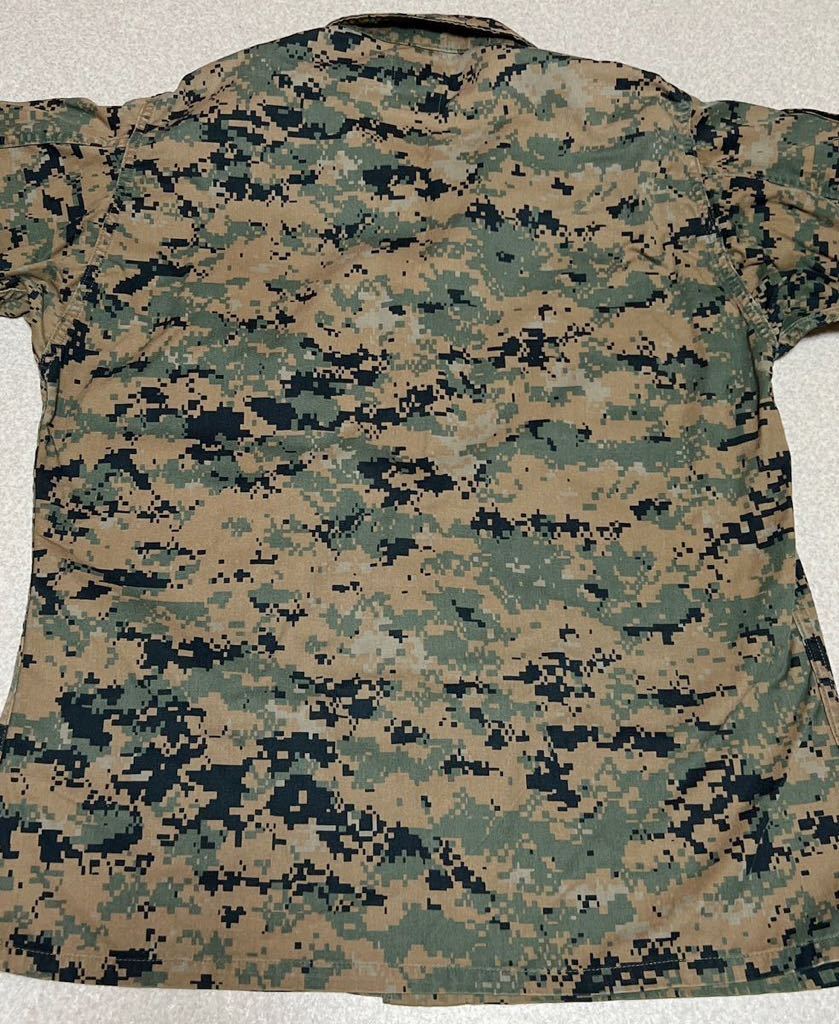 沖縄米軍実物 USMC ウッドランドマーパットジャケット　M-R 米軍放出品OKINAWA 迷彩 ピクセル　カモフラージュ_画像5