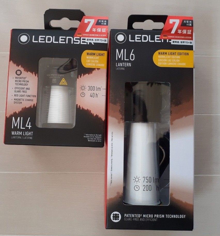 ２つセット Ledlenser ( レッドレンザー ) ML4 ML6 warm 暖色 LED