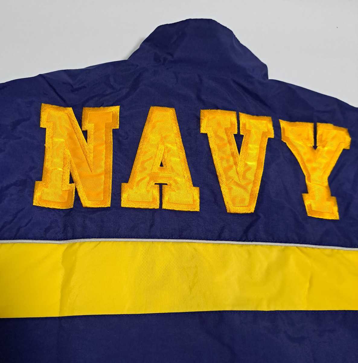 1点物 激レア U.S NAVY ネイビー ミリタリー 米軍 実物 IPFU 海軍 ナイロン ジャケット 刺繍 メンズ アウター 戦闘服 アメリカ 軍の画像7