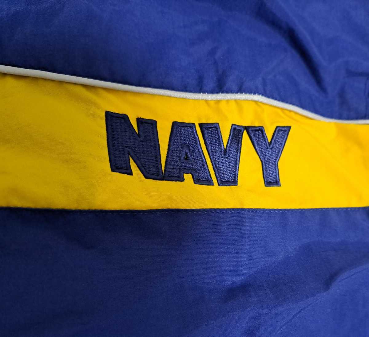 1点物 激レア U.S NAVY ネイビー ミリタリー 米軍 実物 IPFU 海軍 ナイロン ジャケット 刺繍 メンズ アウター 戦闘服 アメリカ 軍の画像4