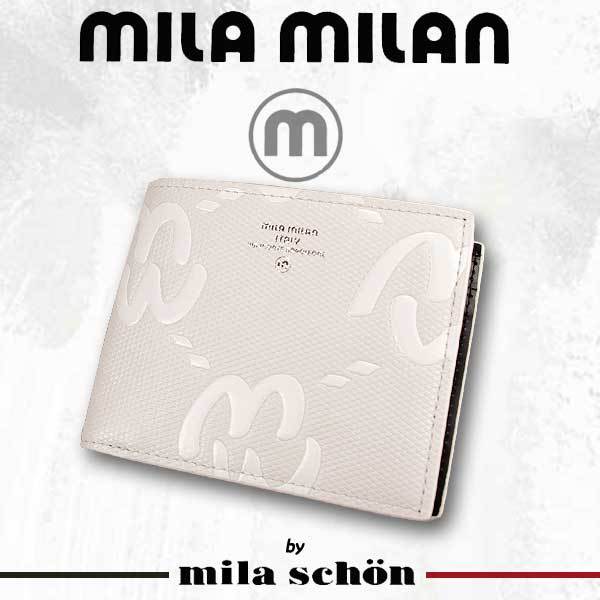 [MILA MILAN]　ミラミラン　二つ折り財布/ホワイト　　255613