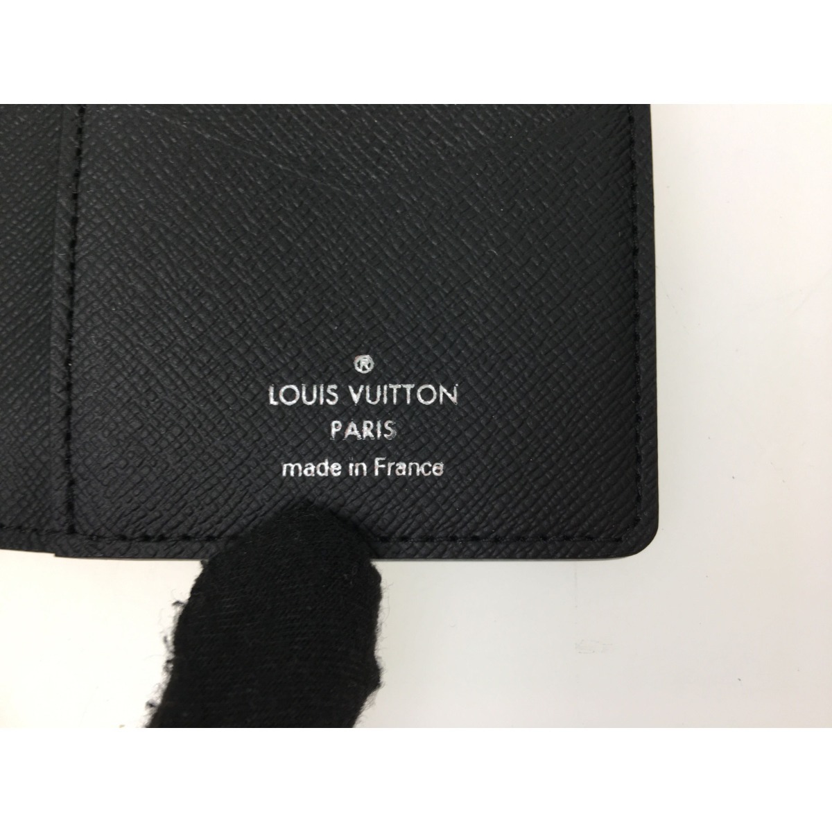 ▼▼ LOUIS VUITTON ルイヴィトン メンズ パスケース タイガ オーガナイザー・ドゥ ポッシュ M30537 ブラック 目立った傷や汚れなし_画像5