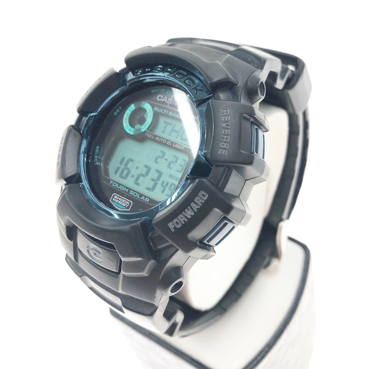 〇〇 CASIO カシオ ファイアー・パッケージ タフソーラー 腕時計 GW-2310FB ブラック x ブルー やや傷や汚れあり_画像2
