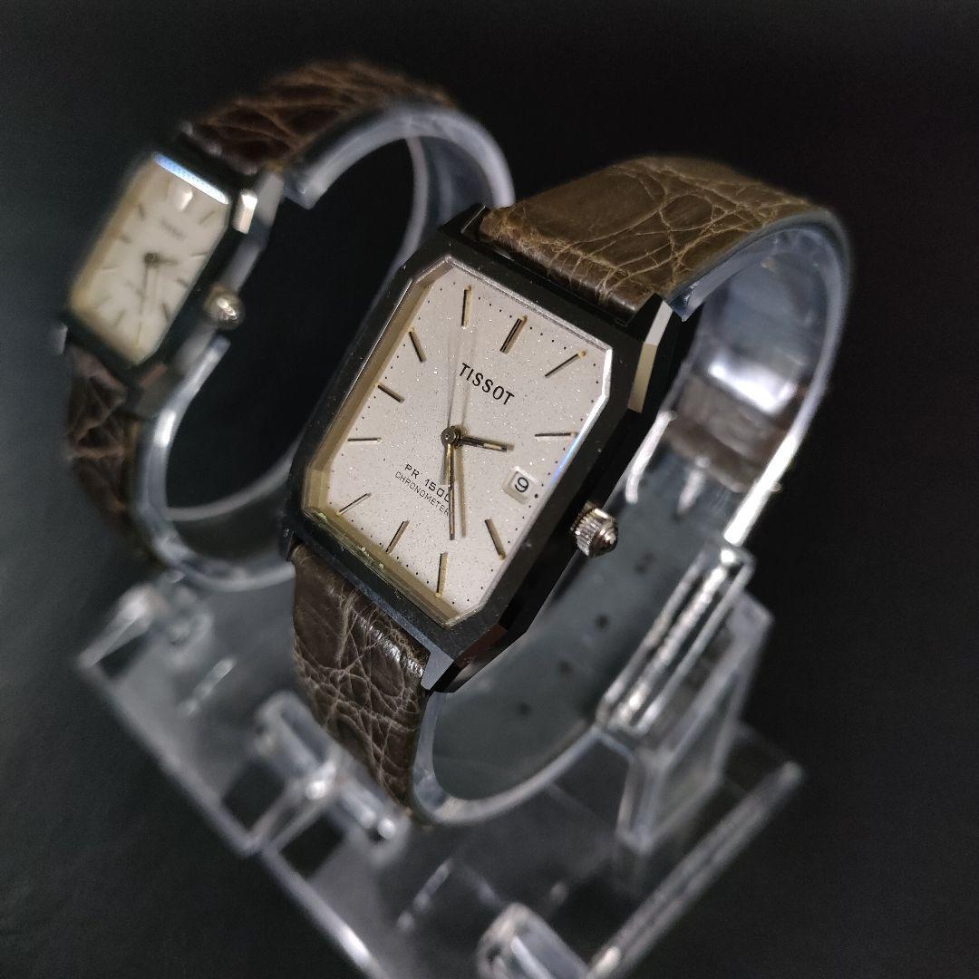 海外最新 クオーツ 希少美品【稼働品】TISSOT ティソ ペアウォッチ