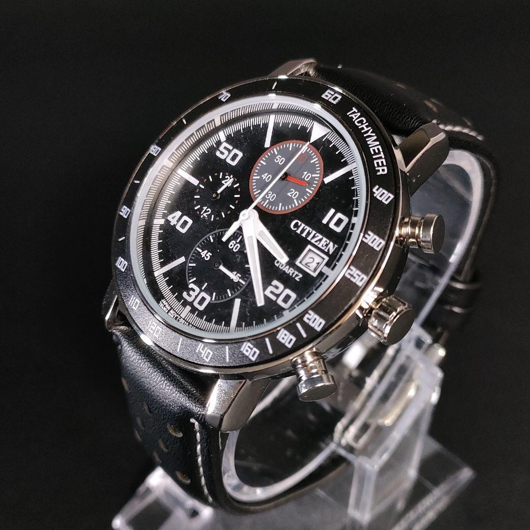 極美品【稼働品】CITIZEN シチズンB612 ブラック クオーツ