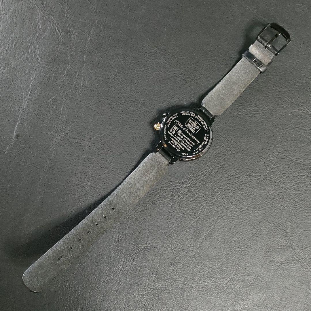 極美品【稼働品】CITIZEN シチズンW410 100周年記念モデル ブラック