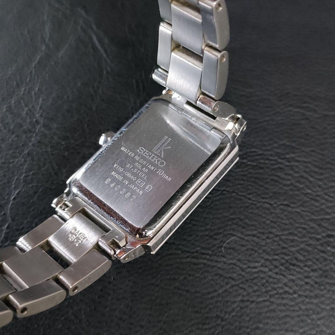 人気ブランドの 美品【稼働品】SEIKOセイコー ルキア V110 シルバー