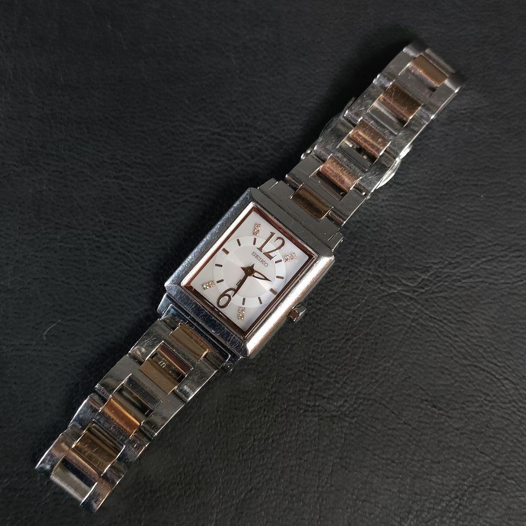 人気ブランドの 美品【稼働品】SEIKOセイコー ルキア V110 シルバー