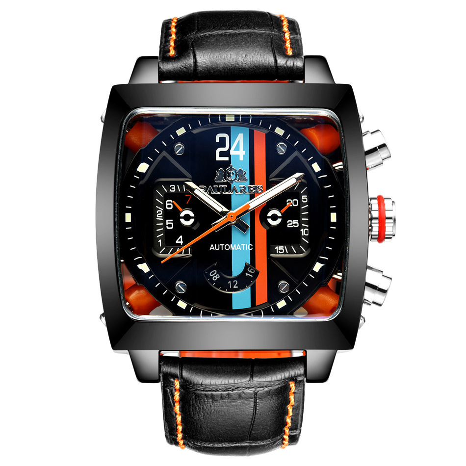 【PAULAREIS】最新モデル 腕時計 スティーブマックイン オマージュ ブラック 自動巻き ROLEXオマージュ
