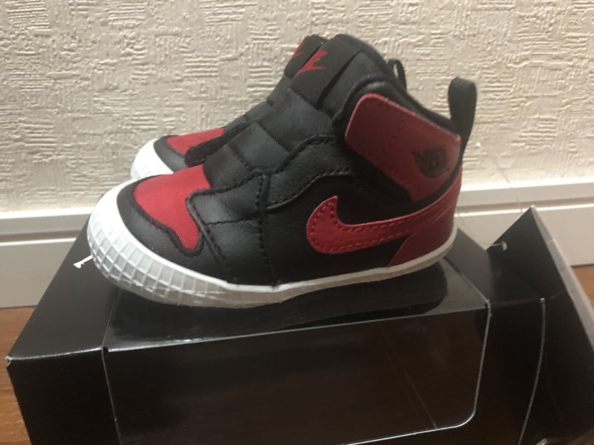 【NIKE】ベビー ジョーダン1 黒赤 10cm / JORDAN1 ナイキ ベビージョーダン BABY KIDS キッズ_画像1