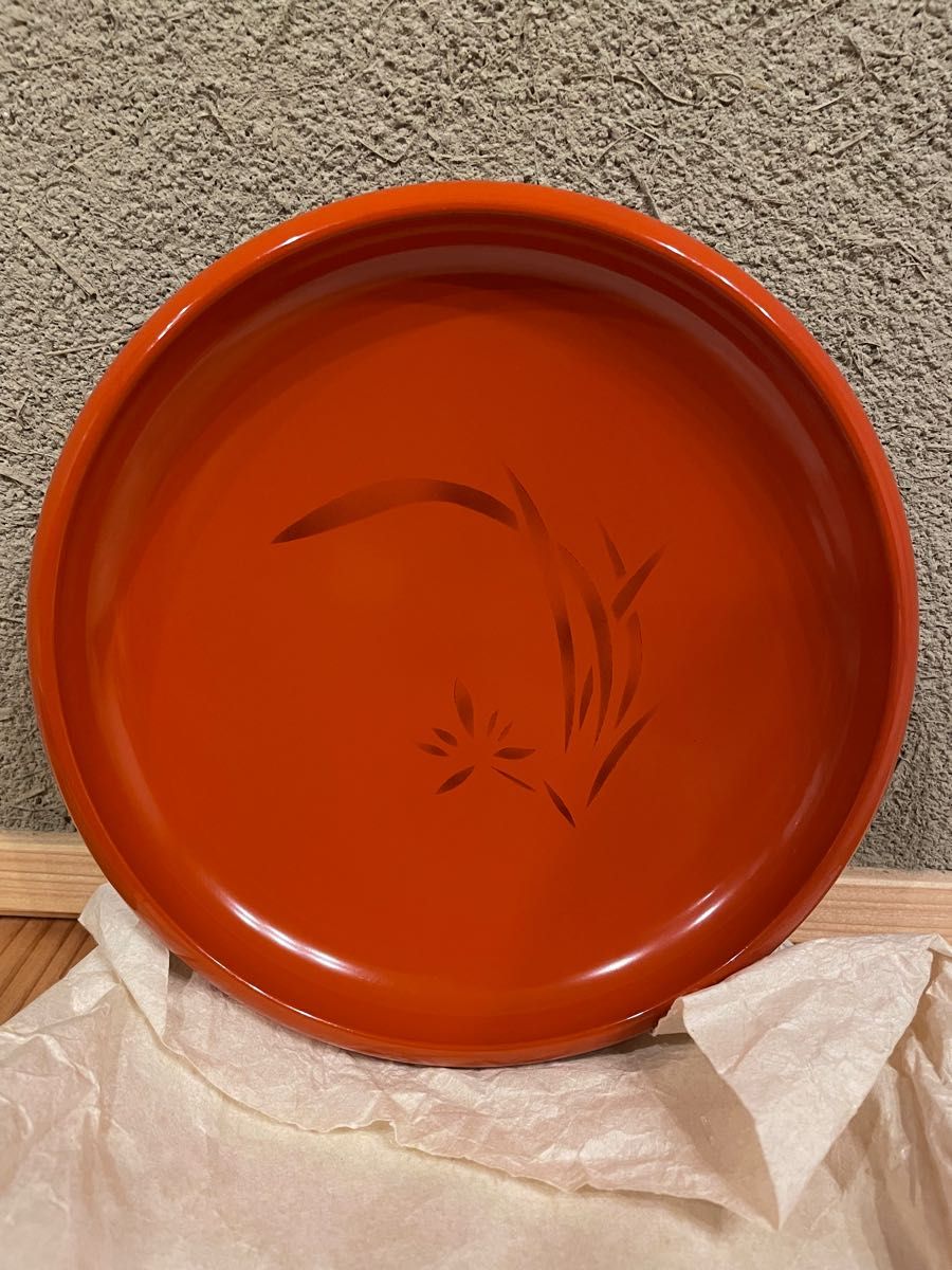 本うるし塗り　木製漆器　菓子鉢