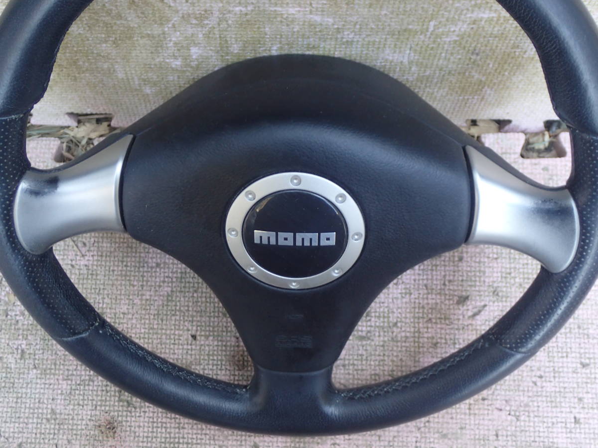  secondhand goods ]* Mira Gino *L650S* steering wheel * horn pad attaching *2WD*NA*AT* operation OK*①