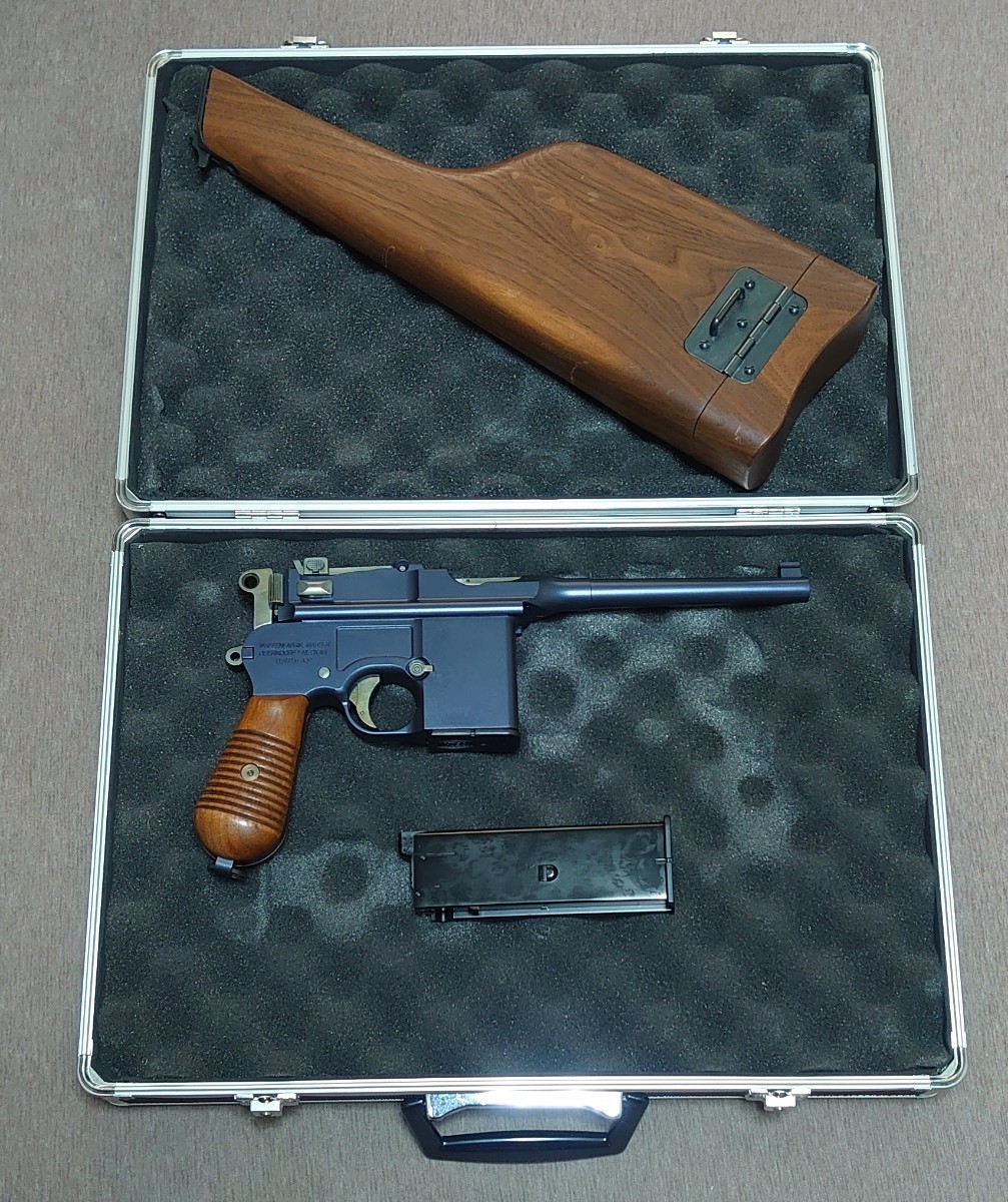 WE MAUSER M712 特別仕様 パーツ一式 ( 木製グリップ 木製ストックホルスター 付 ) 送料込 e-spang_画像3