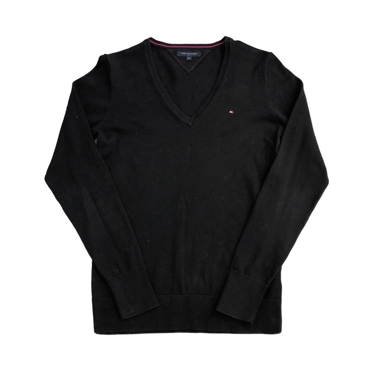 TOMMY HILFIGER トミーヒルフィガー Vネックニット サイズM コットン