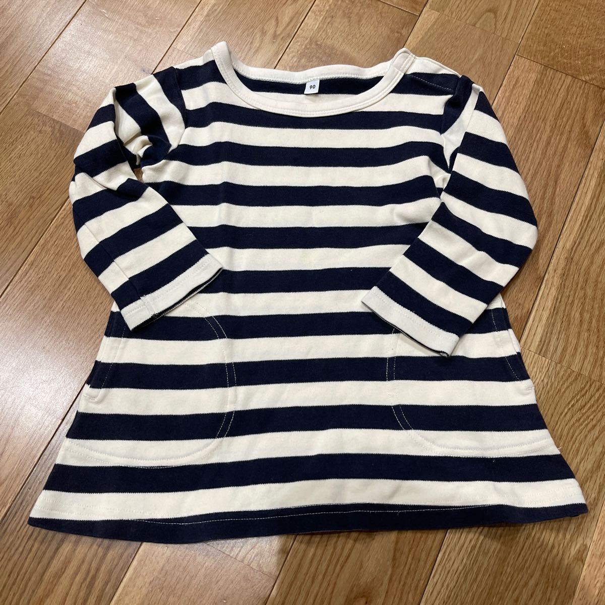 美品!無印ボーダーチュニック 120 ガールズ 半袖 - 通販 - guianegro