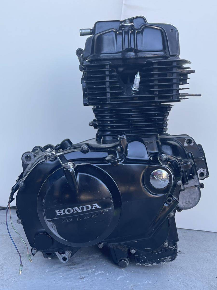 CB400Nエンジン 実働 ブラックエンジンバブ ピックアップ一式付き高圧縮の画像1