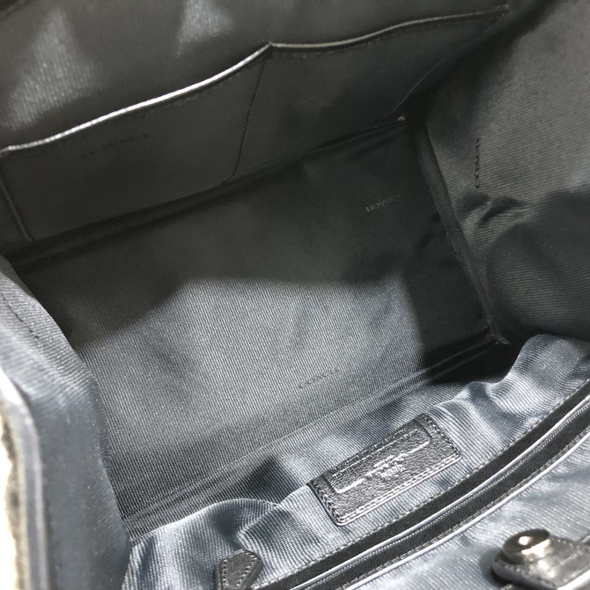 コーチ COACH ハラコ 2WAYバッグ ハンドバッグ ショルダーバッグ トート ブラック[Q4337]_画像5