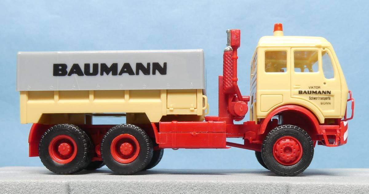 宅急便コンパクト発送 1/87 Herpa 811545 MB 3850 重トラクター BAUMANN 中古・現状・1輌_画像3