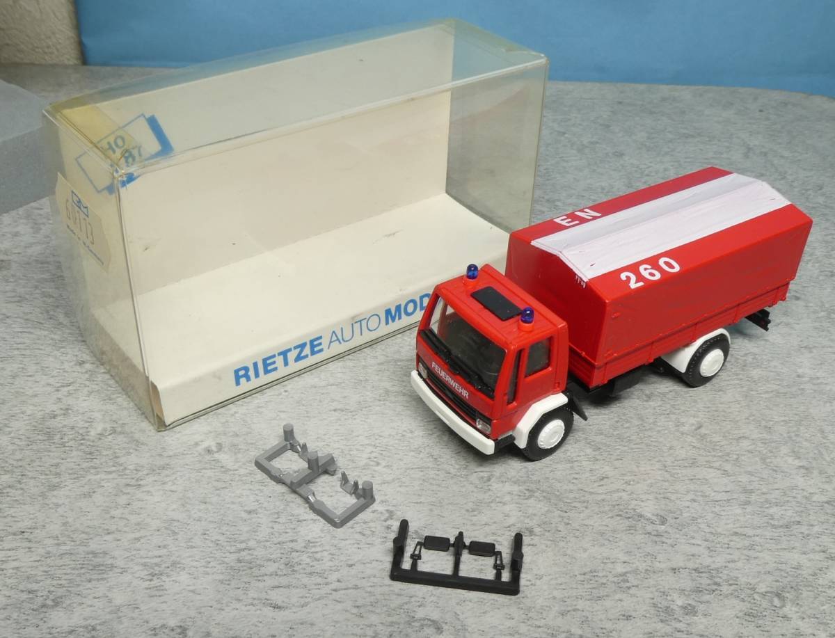 宅急便コンパクト発送 1/87 R.M.RIETZE 60113 Ford 消防 幌付トラック 中古・現状・1輌_画像8