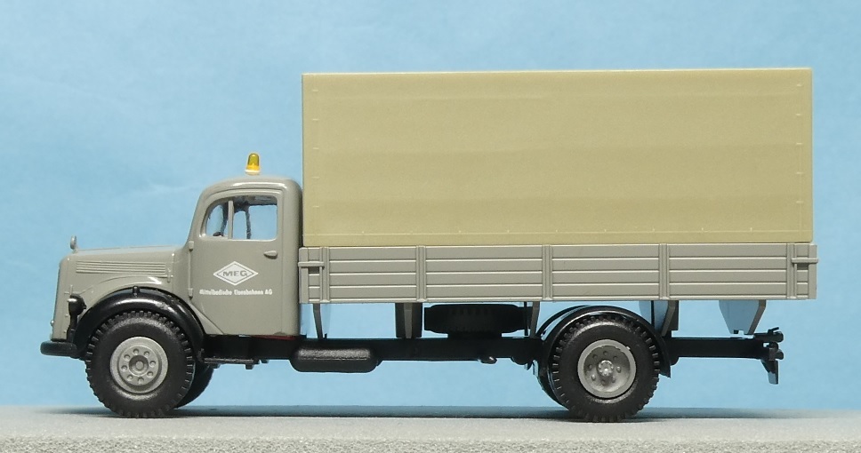  takkyubin (доставка на дом) compact отправка 1/87 BREKINA 4002 MB L 311 тент есть грузовик 4 колесо MEG б/у * текущее состояние *1.