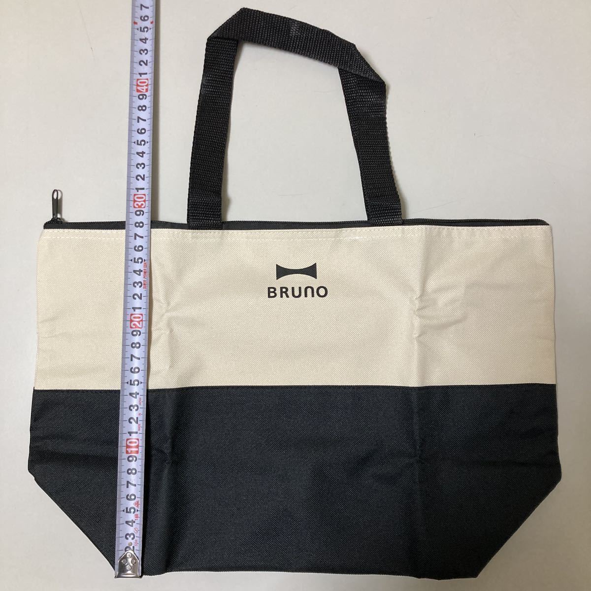 ボスオリジナル BRUNO ファスナートートバッグ 赤 黒 2個セット ノベルティ エコバッグの画像3