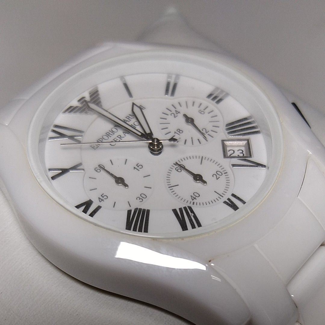 EMPORIO ARMANI エンポリオアルマーニ セラミカ クロノグラフ EMPORIO ARMANI エンポリオアルマーニ セラミカ クロノグラフ