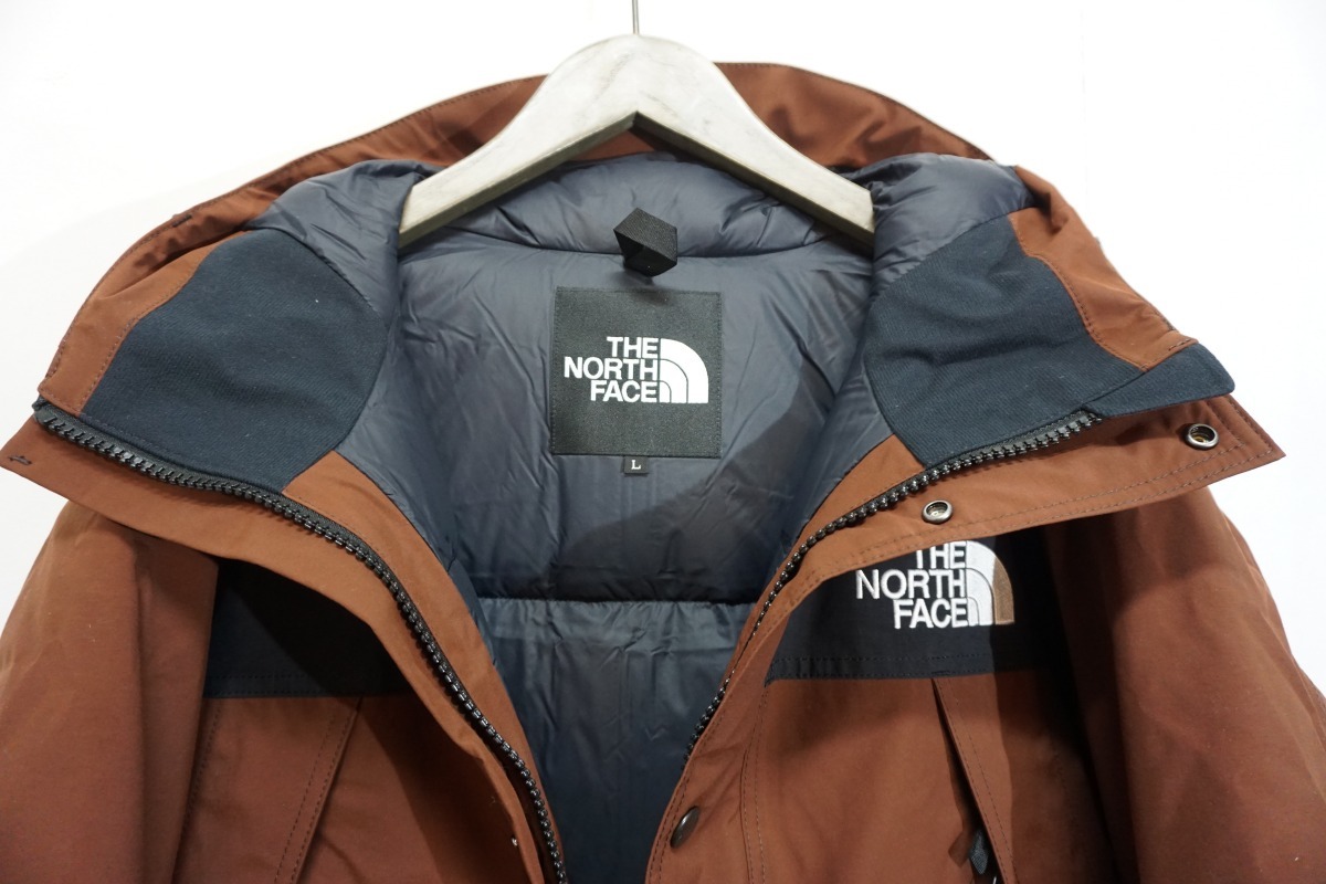 新品正規 22AW THE NORTH FACE ザノースフェイス MOUNTAIN DOWN JACKET マウンテン ダウン ジャケット ND92237 茶 L 本物 207N▲_画像4