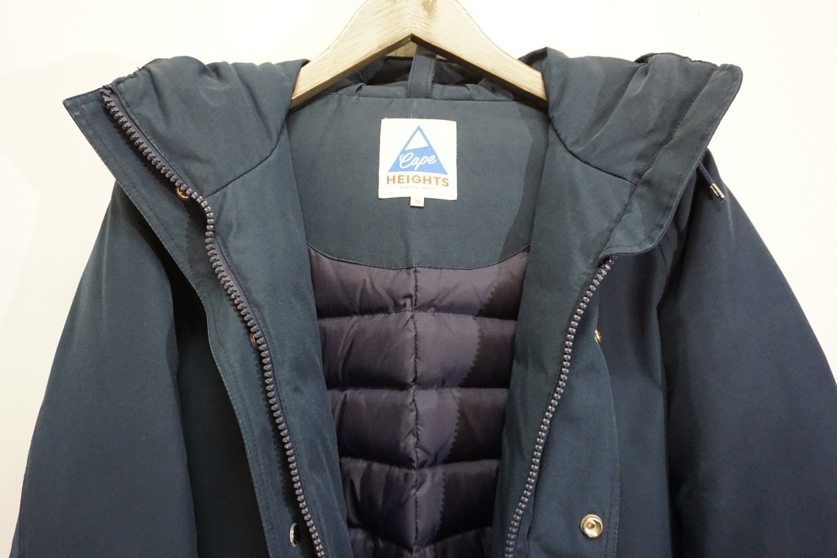  beautiful goods regular CAPE HEIGHTS cape heights EASTFORD Mod's Coat military down nylon jacket navy blue XS genuine article 1120M^