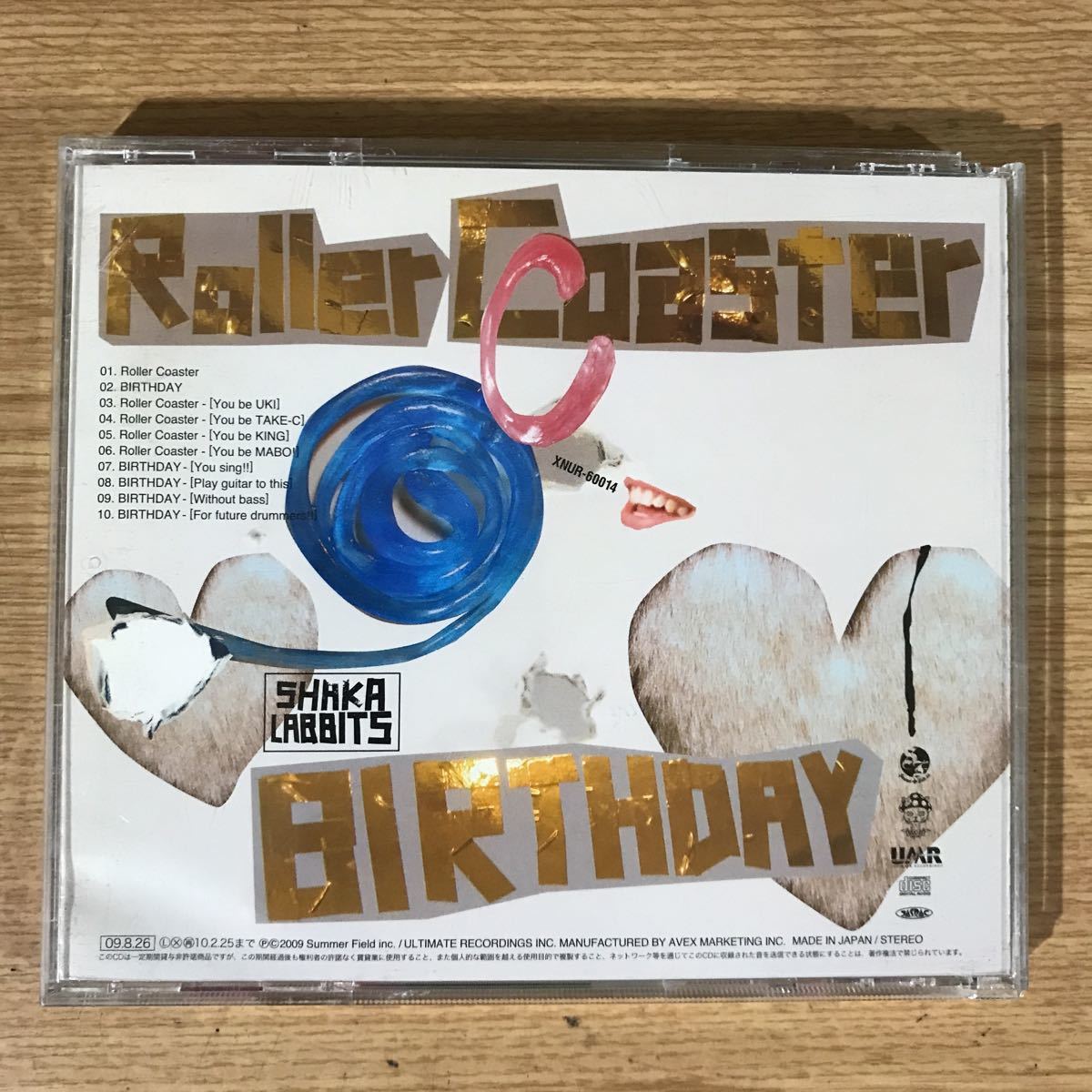 (B306)帯付 中古CD150円 シャカラビッツ Roller Coaster/BIRTHDAY_画像2