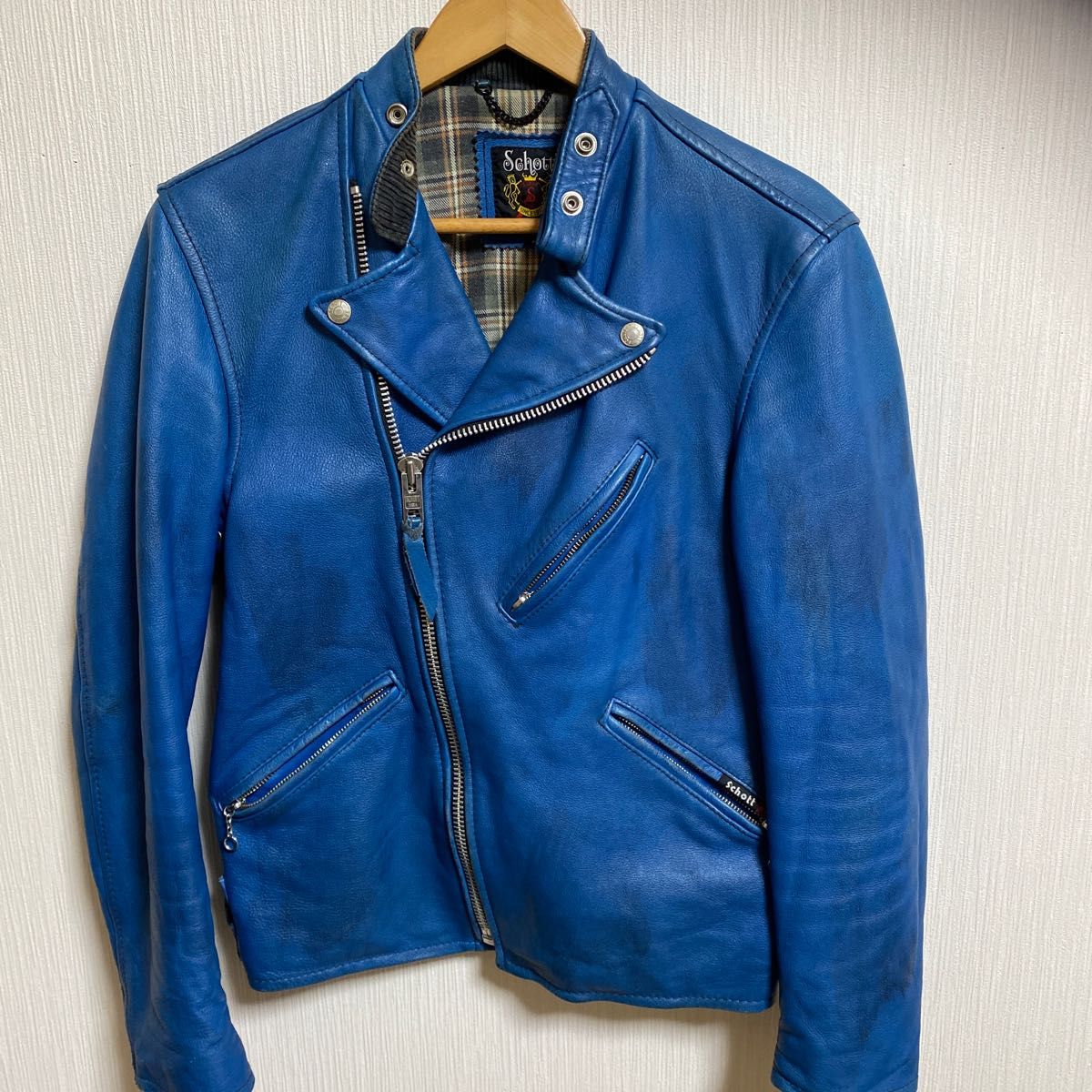 schott ライダース ショット ブルー 青|Yahoo!フリマ(旧PayPayフリマ)