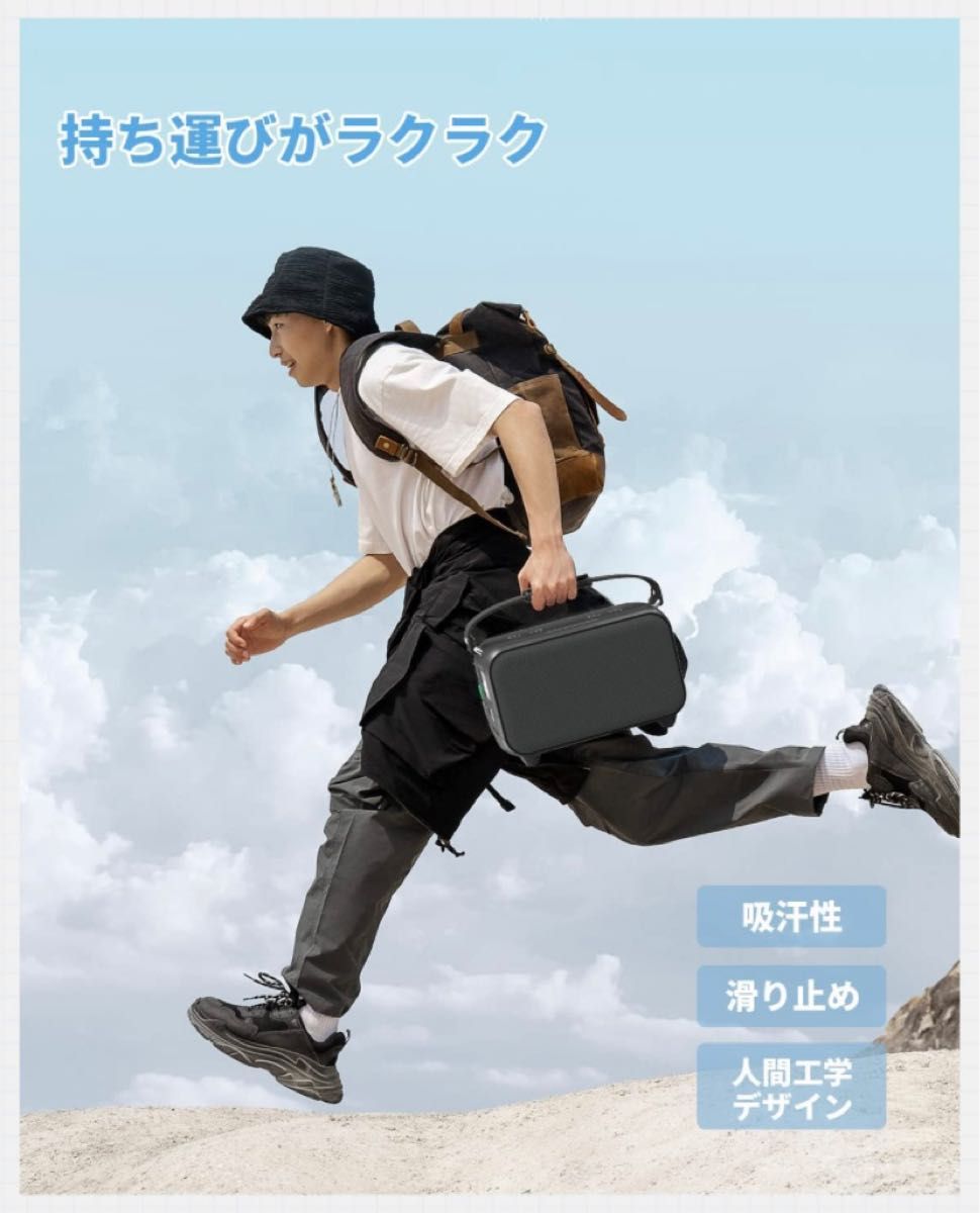 VDL ポータブル電源 400W 軽量 小型 大容量 414Wh/112000mAh|PayPayフリマ