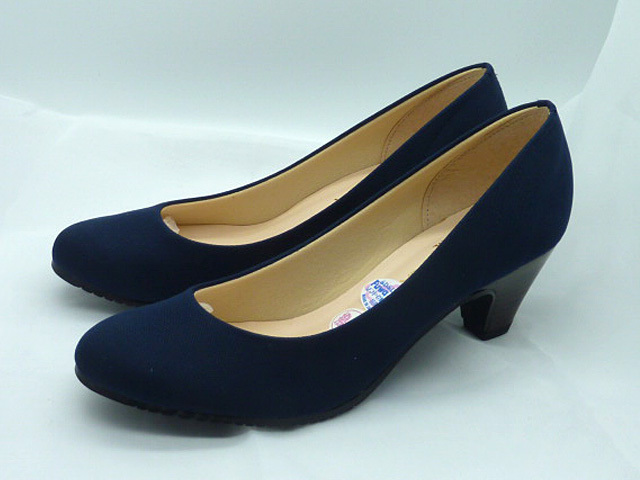  new goods unused No36 made in Japan VICUNA.... low repulsion anti-bacterial deodorization high heel pumps navy 23cm *230214