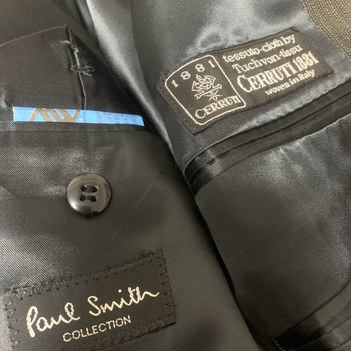 美品 イタリア製生地使用】Paul Smith COLLECTION CERRUTI 1881 ウール