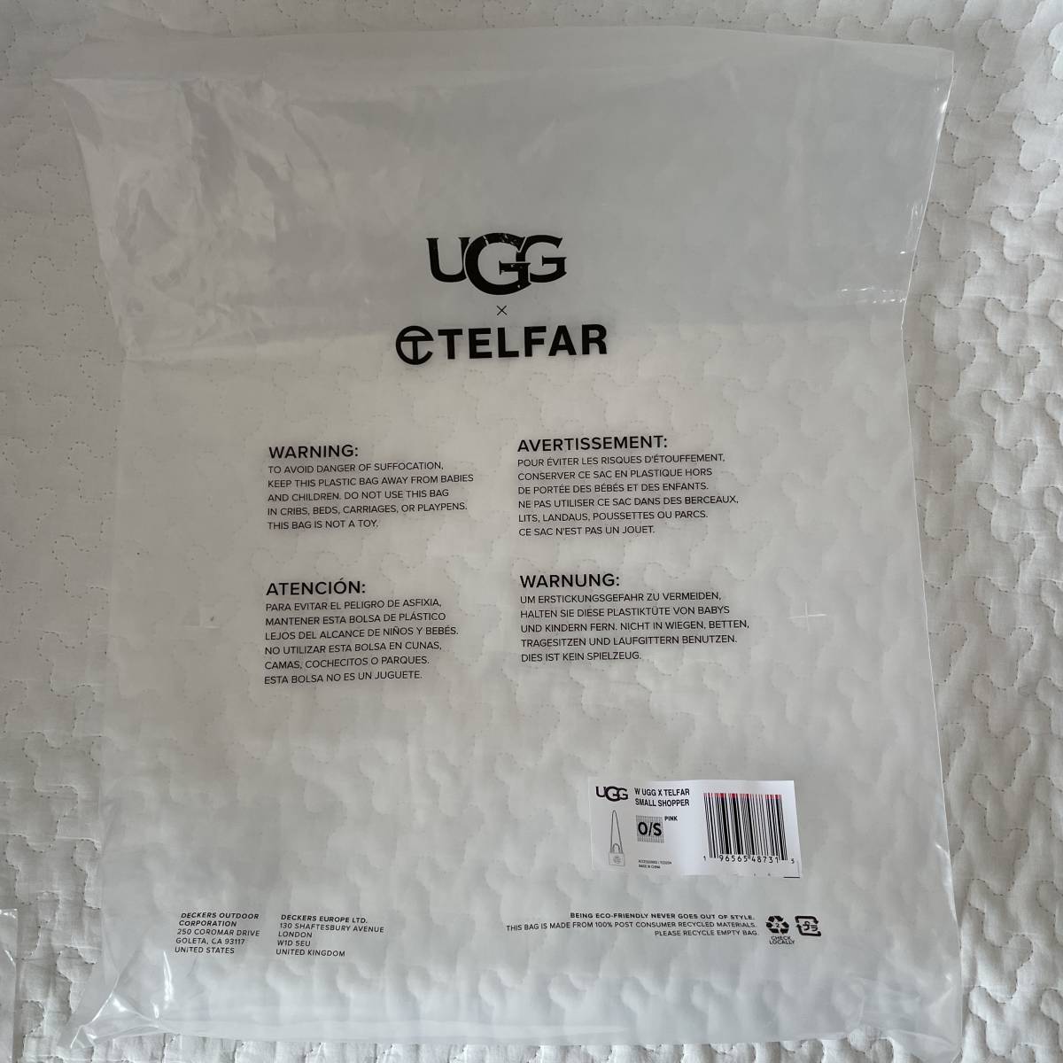 新作 TELFAR テルファー UGG アグ SMALL SHOPPING BAG スモール 新作 TELFAR テルファー UGG アグ SMALL SHOPPING BAG スモール