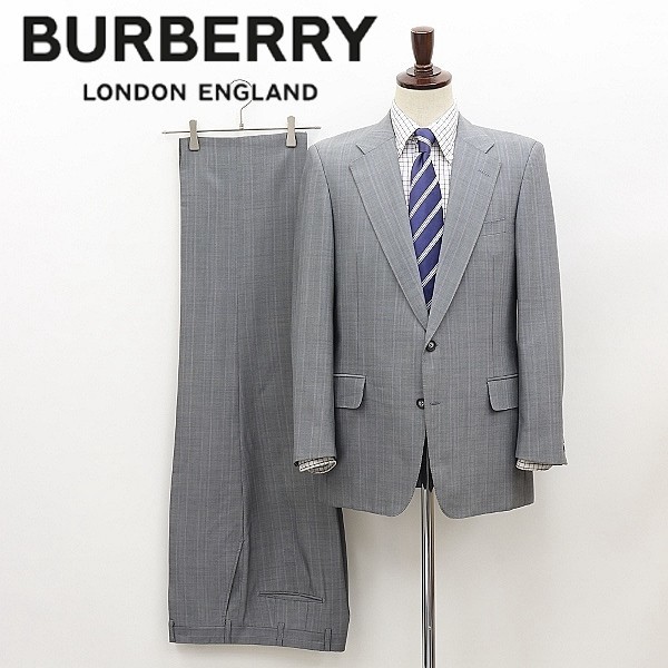 オリジナル ◇BURBERRYS バーバリー AB5 グレー スーツ 2釦 チェック柄