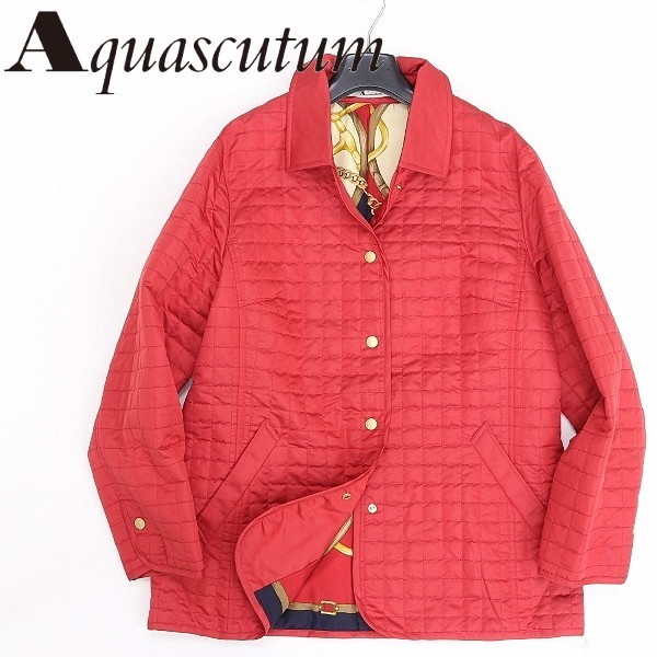 Yahoo!オークション - ◇Aquascutum アクアスキュータム 裏地総柄 中綿