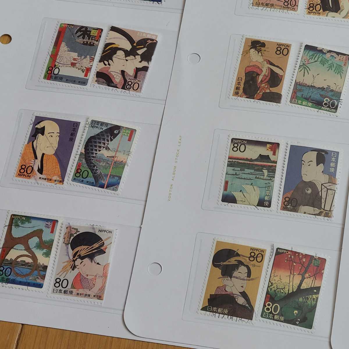 〈使用済切手〉江戸名所と粋の浮世絵シリーズ 2007～2011 平成19年～平成23年 50種完 日本郵便 JAPAN 使用済み切手 R502_画像5
