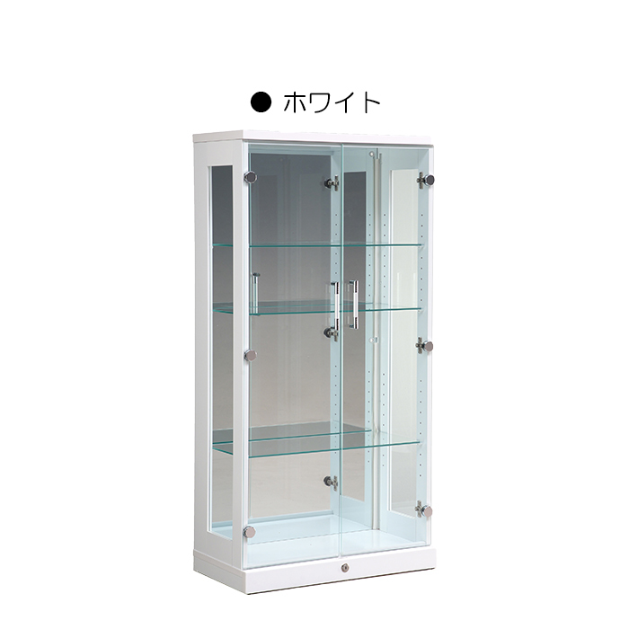 幅64cm コレクションケース ショーケース ロータイプ 高さ129cm 完成品