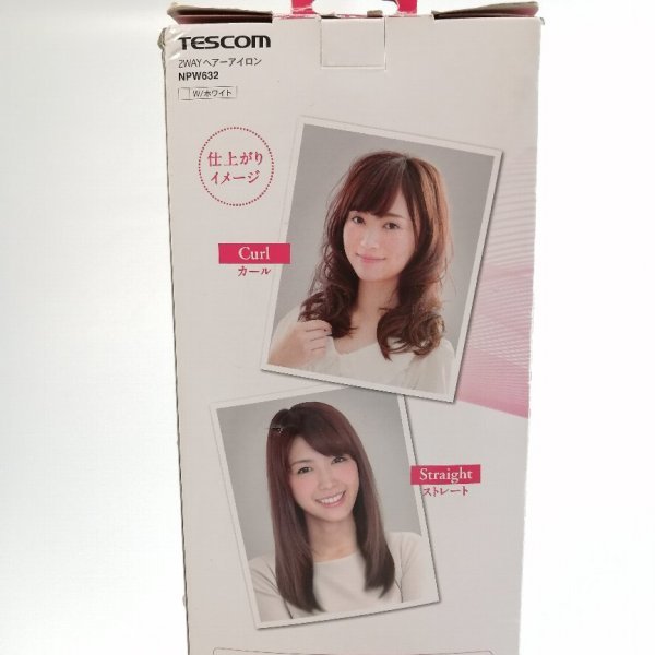 TESCOM naturam ナチュラム 2WAY ヘアアイロン NPW632 ホワイト 32mm カール＆ストレート 最高温度180℃【PSEマークあり】 38 00257_画像6